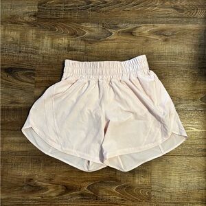 Lululemon Light Pink Hotty Hot Running Shorts